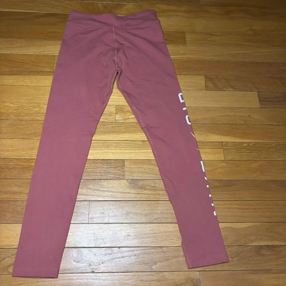 Nike Air Essential Girls' Mid-Rise Leggings Pink Size Large NWT Stretchy Knit